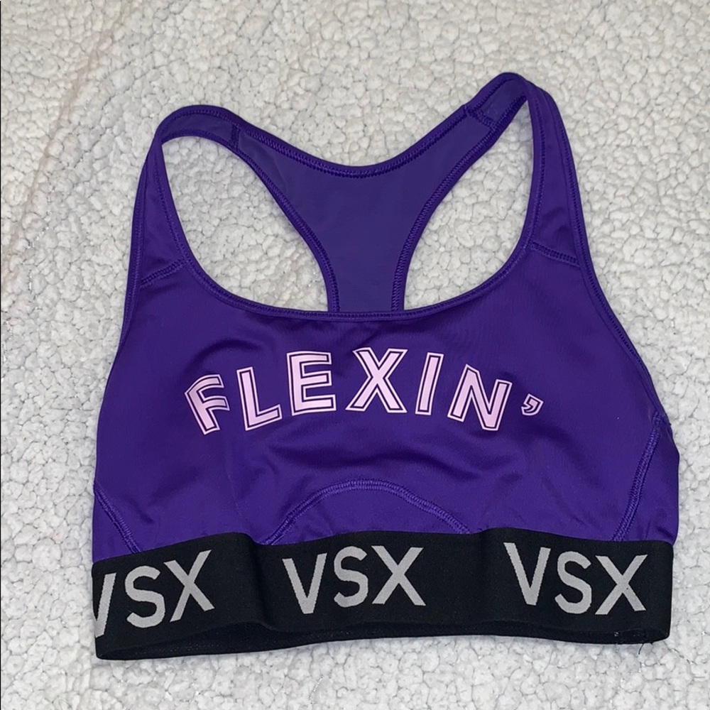 Purple VSX sports bra